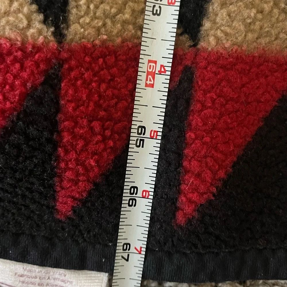 Vintage Biederlack Southwestern Geometric Accent Throw Blanket made in Germany